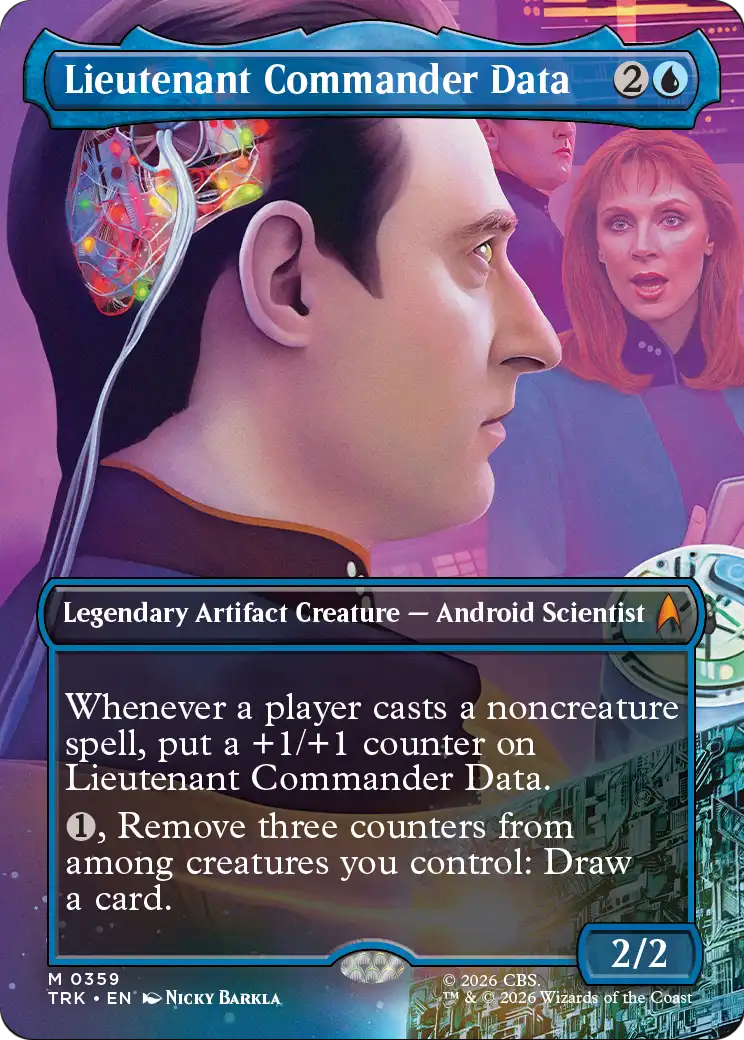 Lieutenant Commander Data (Borderless) [Star Trek] | Magic Magpie