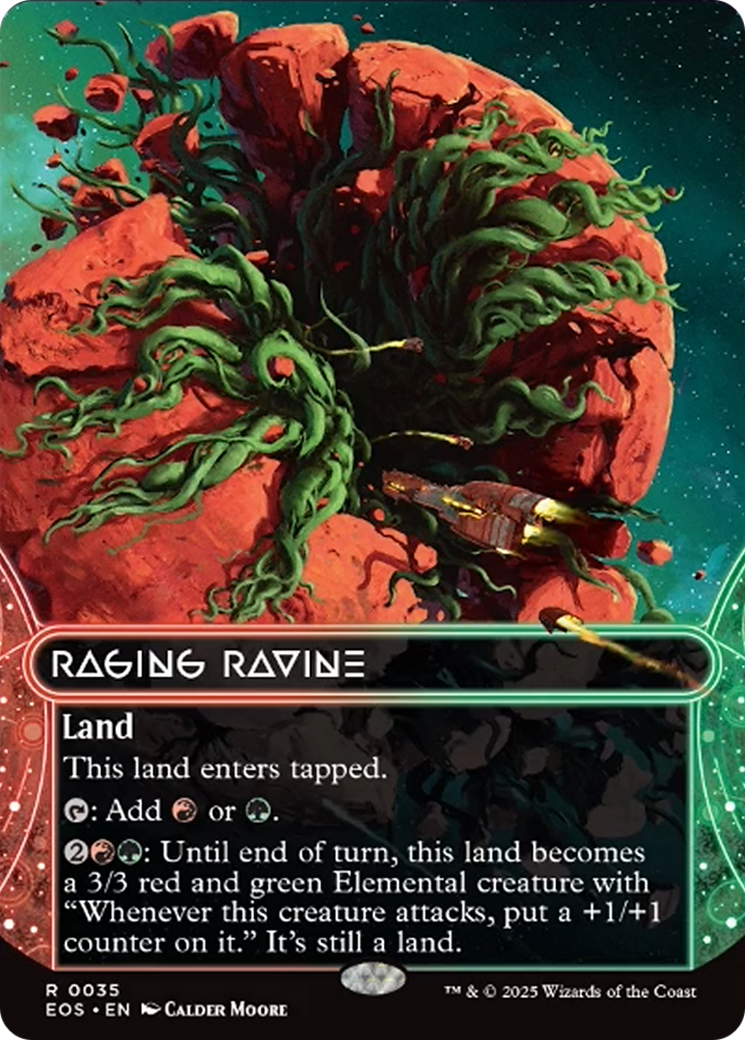 Raging Ravine (0035) (Borderless) [Edge of Eternities: Stellar Sights] | Magic Magpie