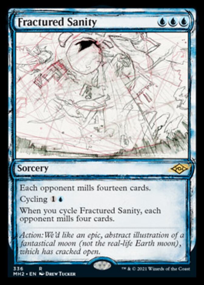 Fractured Sanity (Sketch) [Modern Horizons 2] | Magic Magpie