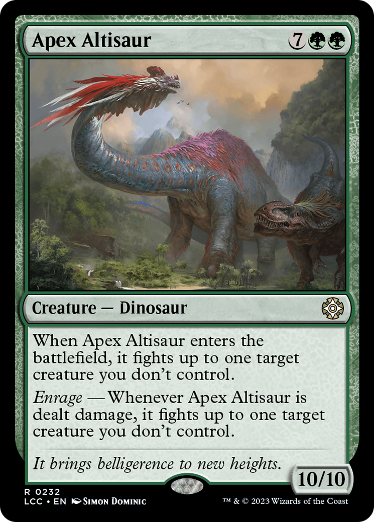 Apex Altisaur [The Lost Caverns of Ixalan Commander] | Magic Magpie