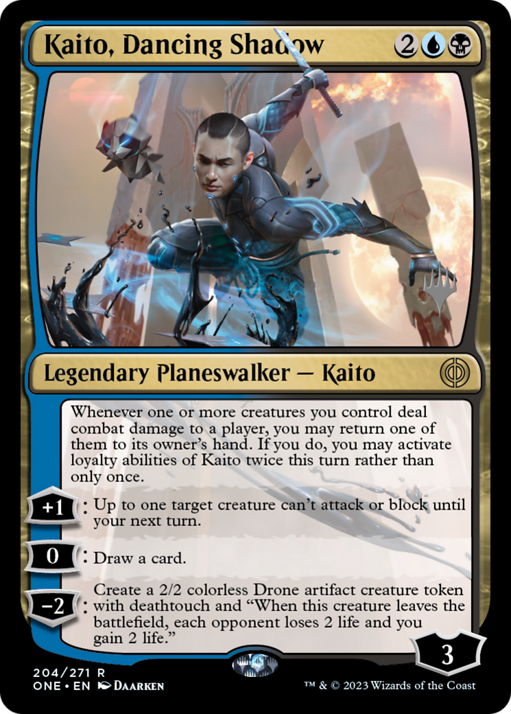 Kaito, Dancing Shadow (Promo Pack) [Phyrexia: All Will Be One Promos] | Magic Magpie