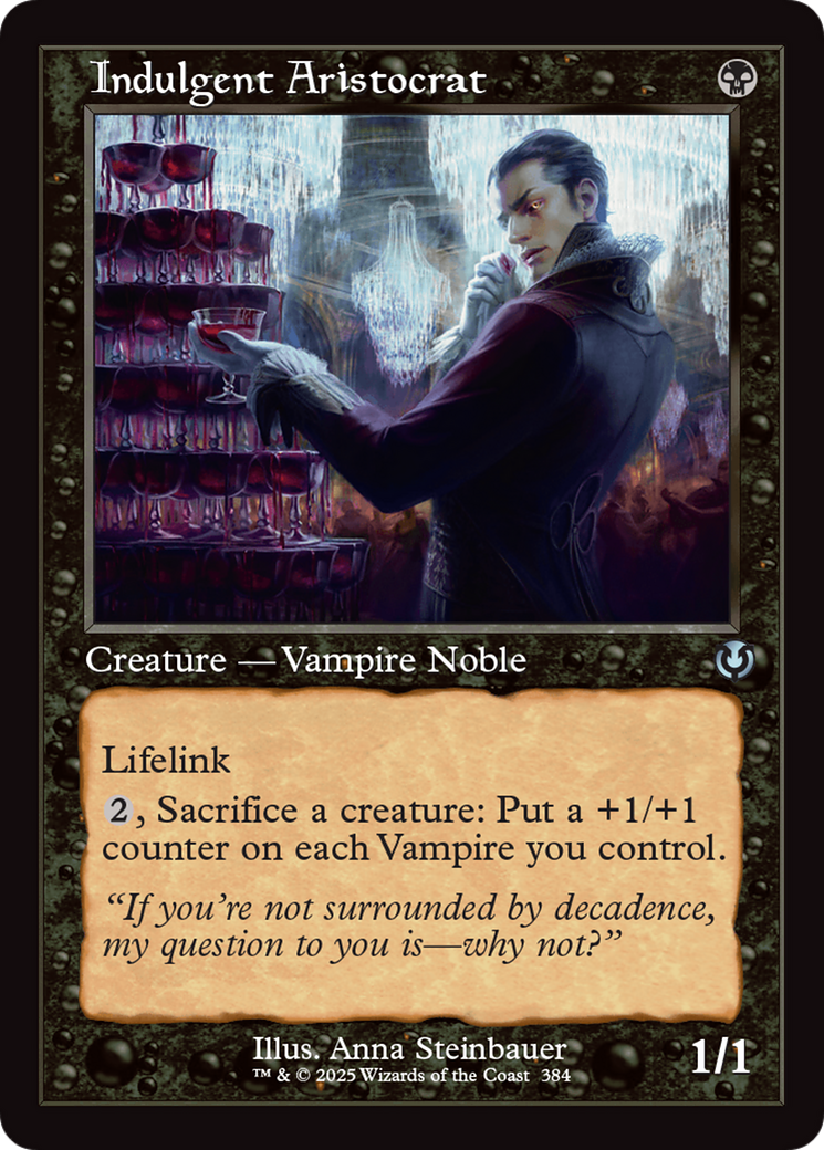 Indulgent Aristocrat (Retro Frame) [Innistrad Remastered] | Magic Magpie