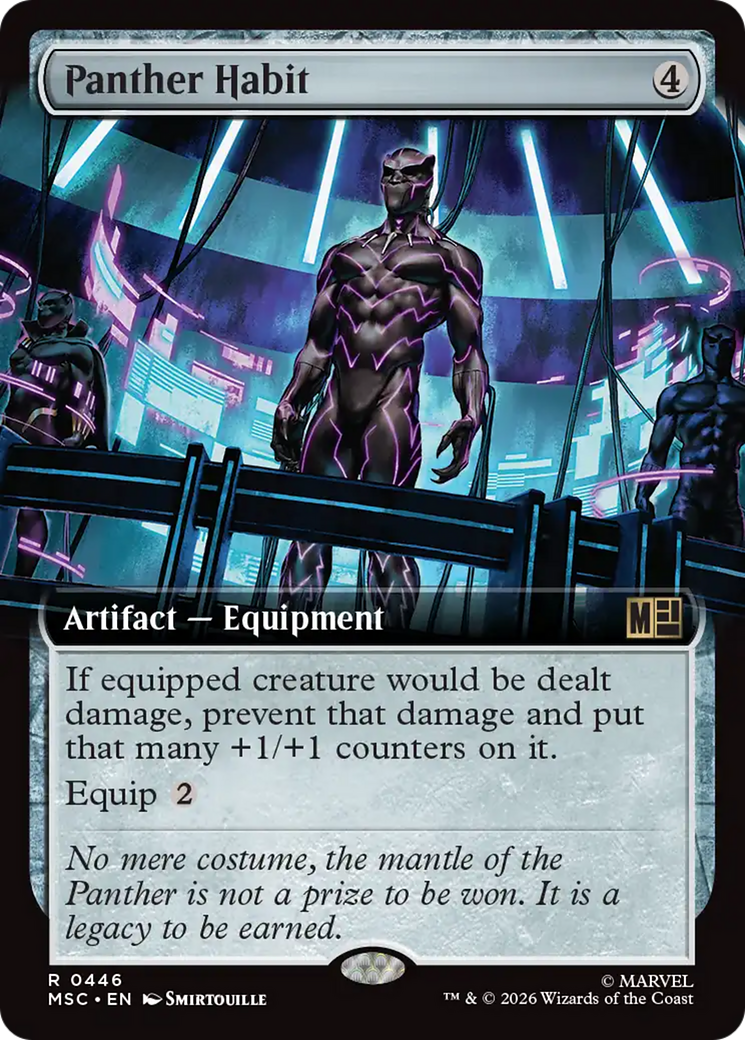 Panther Habit (Extended Art) [Marvel Super Heroes Commander] | Magic Magpie