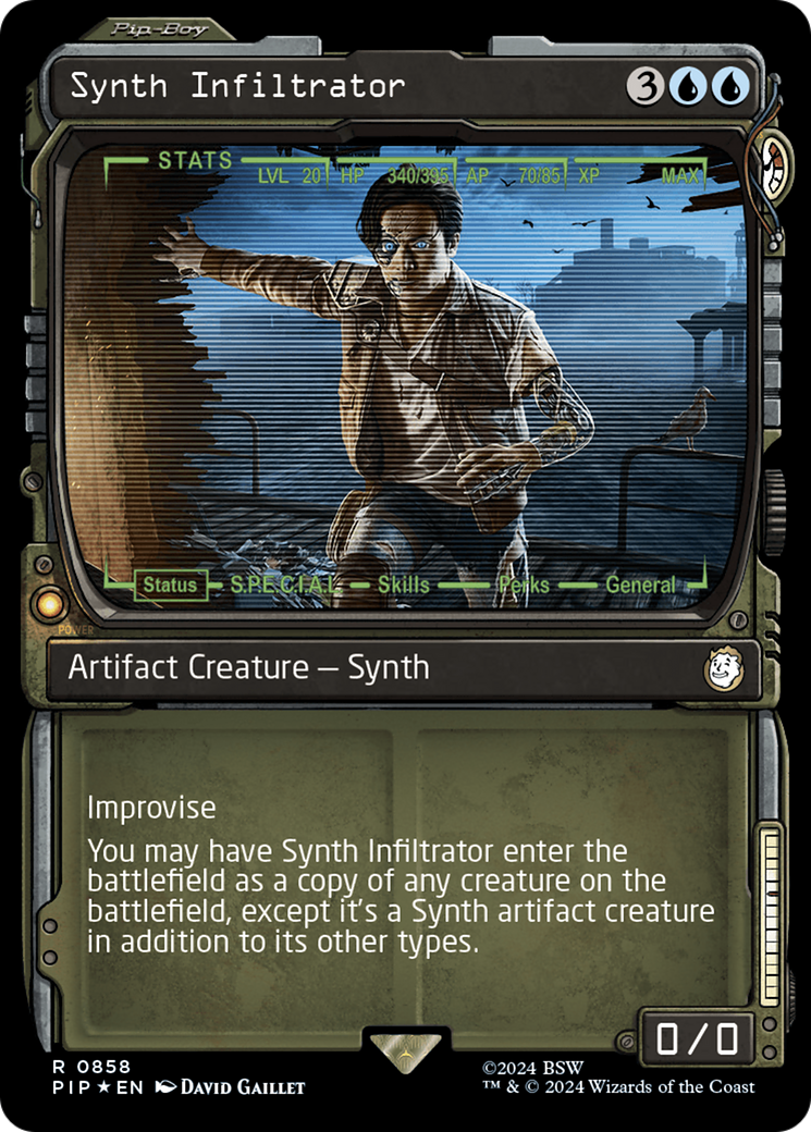 Synth Infiltrator (Showcase) (Surge Foil) [Fallout] | Magic Magpie