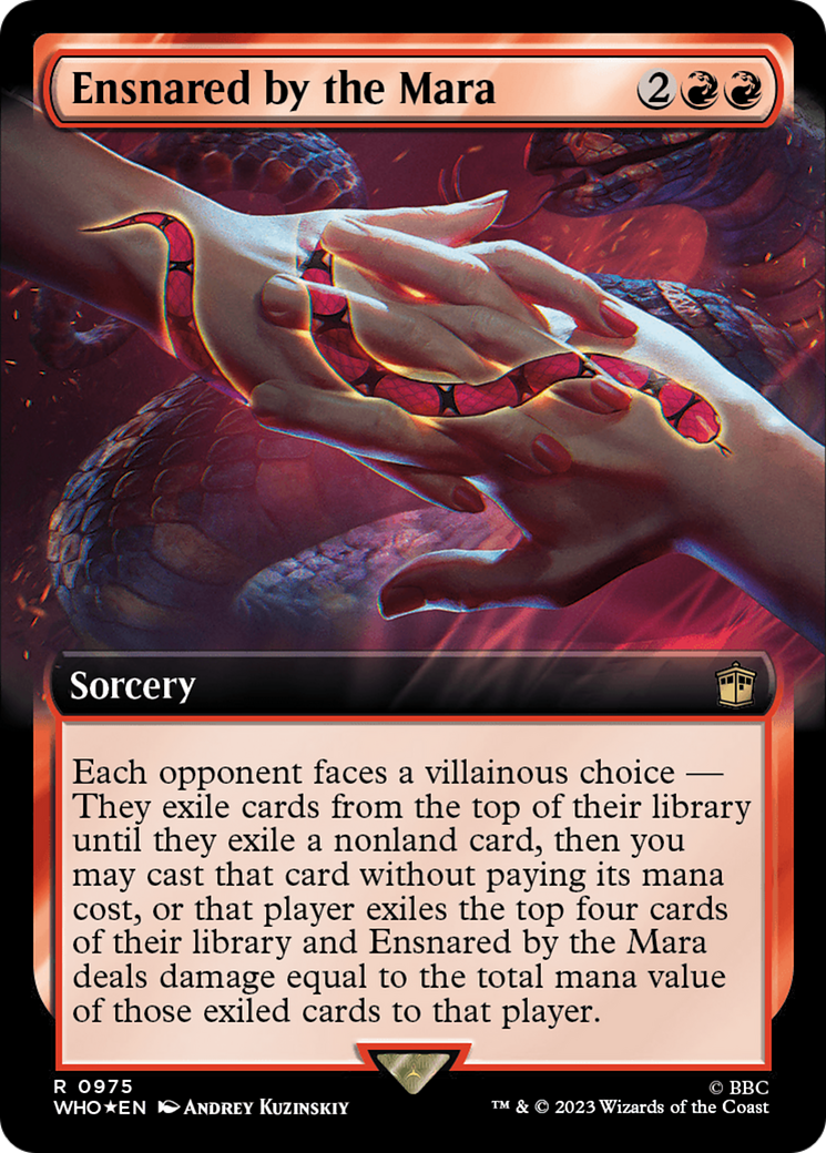 Ensnared by the Mara (Extended Art) (Surge Foil) [Doctor Who] | Magic Magpie