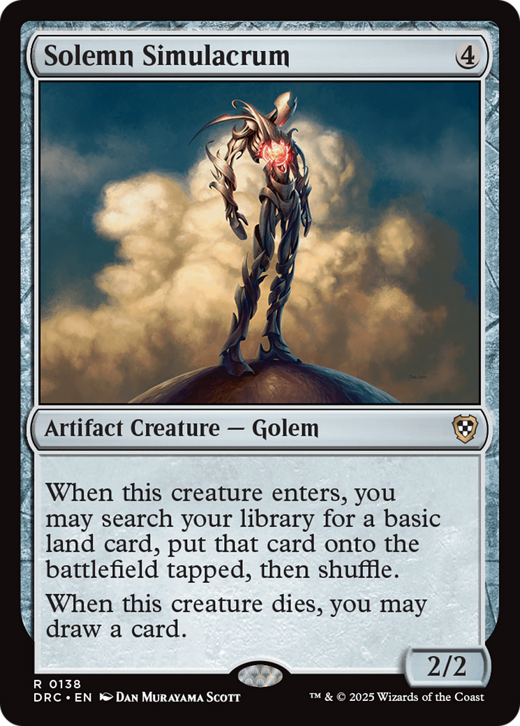 Solemn Simulacrum [Aetherdrift Commander] | Magic Magpie