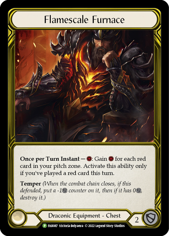 Flamescale Furnace (Golden) [FAB087] (Promo)  Cold Foil | Magic Magpie