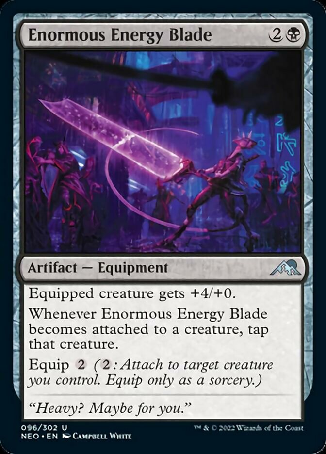 Enormous Energy Blade [Kamigawa: Neon Dynasty] | Magic Magpie