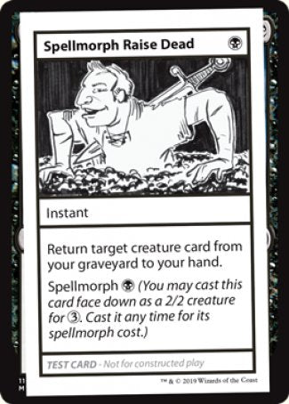 Spellmorph Raise Dead (2021 Edition) [Mystery Booster Playtest Cards] | Magic Magpie