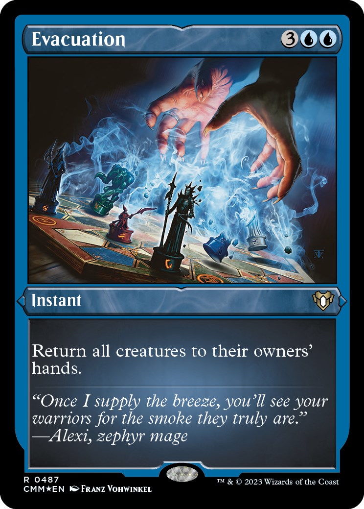Evacuation (Foil Etched) [Commander Masters] | Magic Magpie