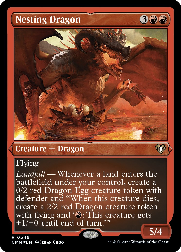Nesting Dragon (Foil Etched) [Commander Masters] | Magic Magpie