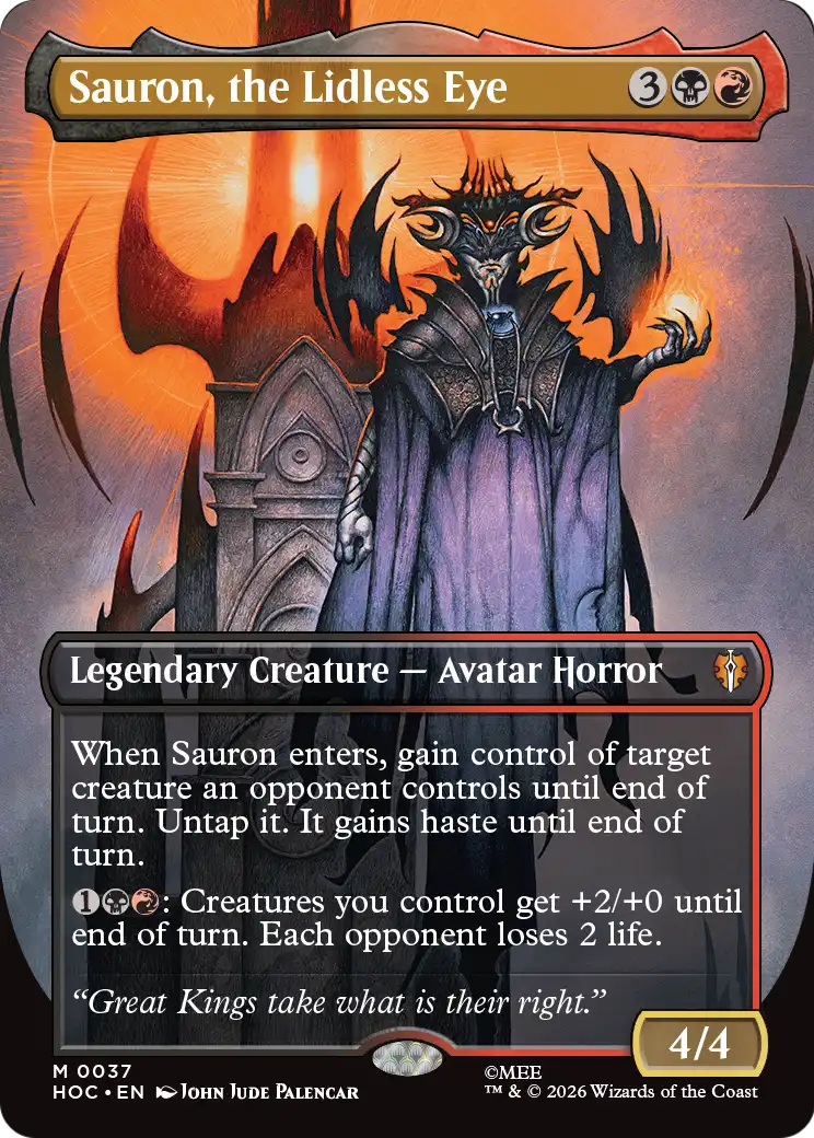 Sauron, the Lidless Eye (Borderless) [The Hobbit: Eternal-Legal] | Magic Magpie