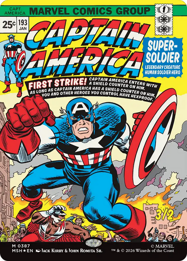 Captain America, Super-Soldier (Borderless) [Marvel Super Heroes] | Magic Magpie