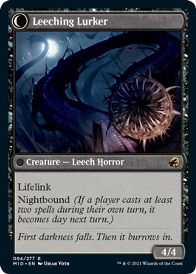 Curse of Leeches // Leeching Lurker [Innistrad: Midnight Hunt] | Magic Magpie