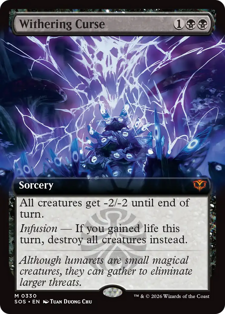 Withering Curse (Extended Art) [Secrets of Strixhaven] | Magic Magpie