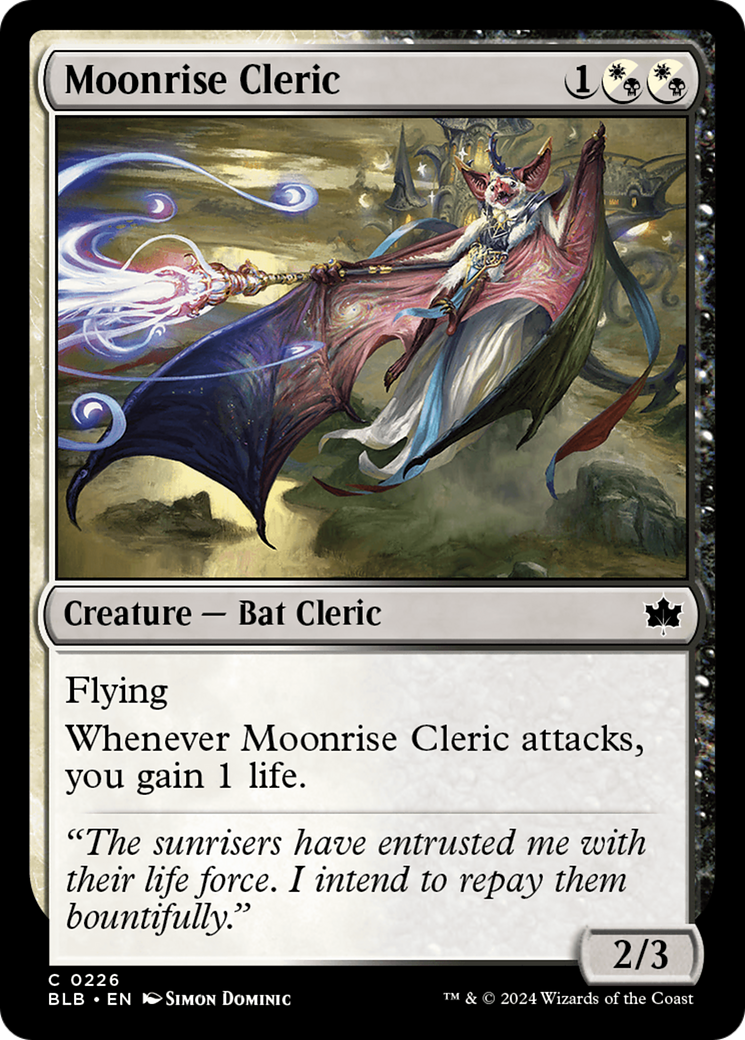 Moonrise Cleric [Bloomburrow] | Magic Magpie