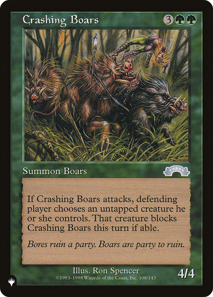 Crashing Boars [The List] | Magic Magpie