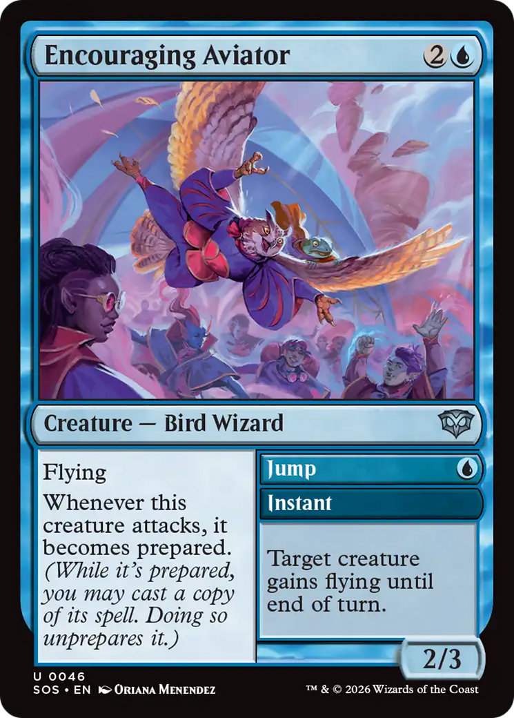 Encouraging Aviator [Secrets of Strixhaven] | Magic Magpie