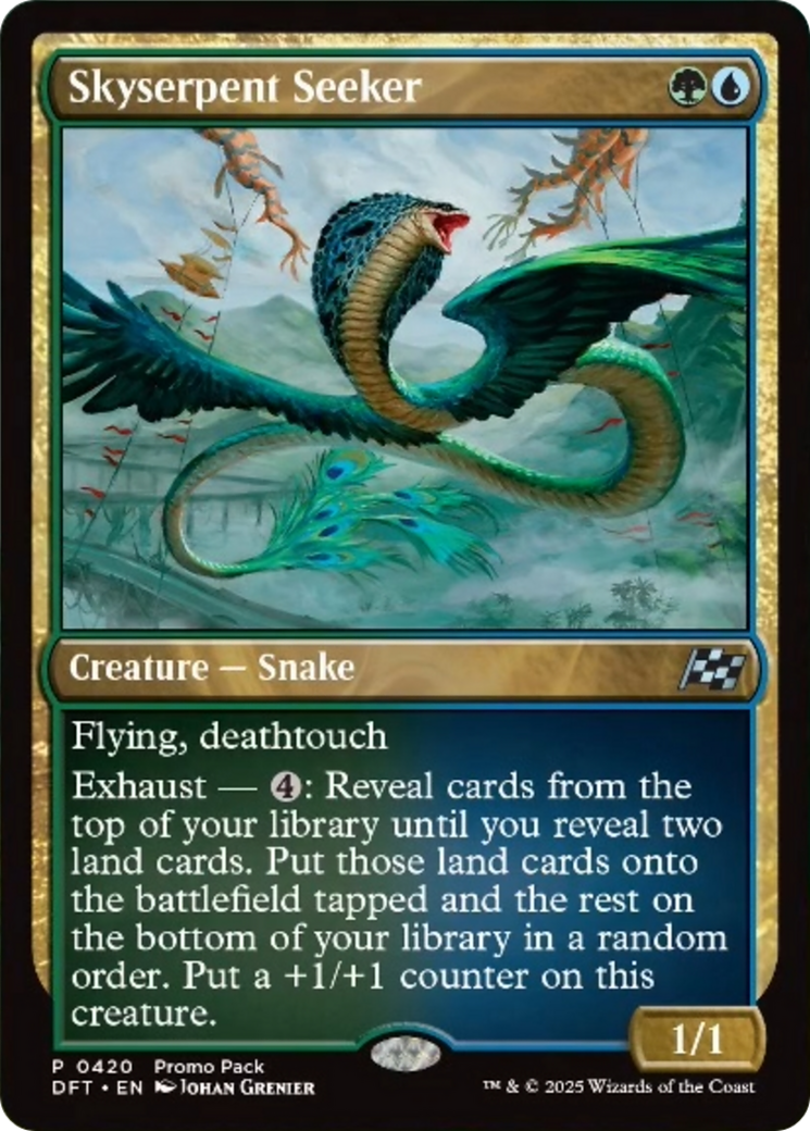 Skyserpent Seeker (Promo Pack) [Aetherdrift Promos] | Magic Magpie