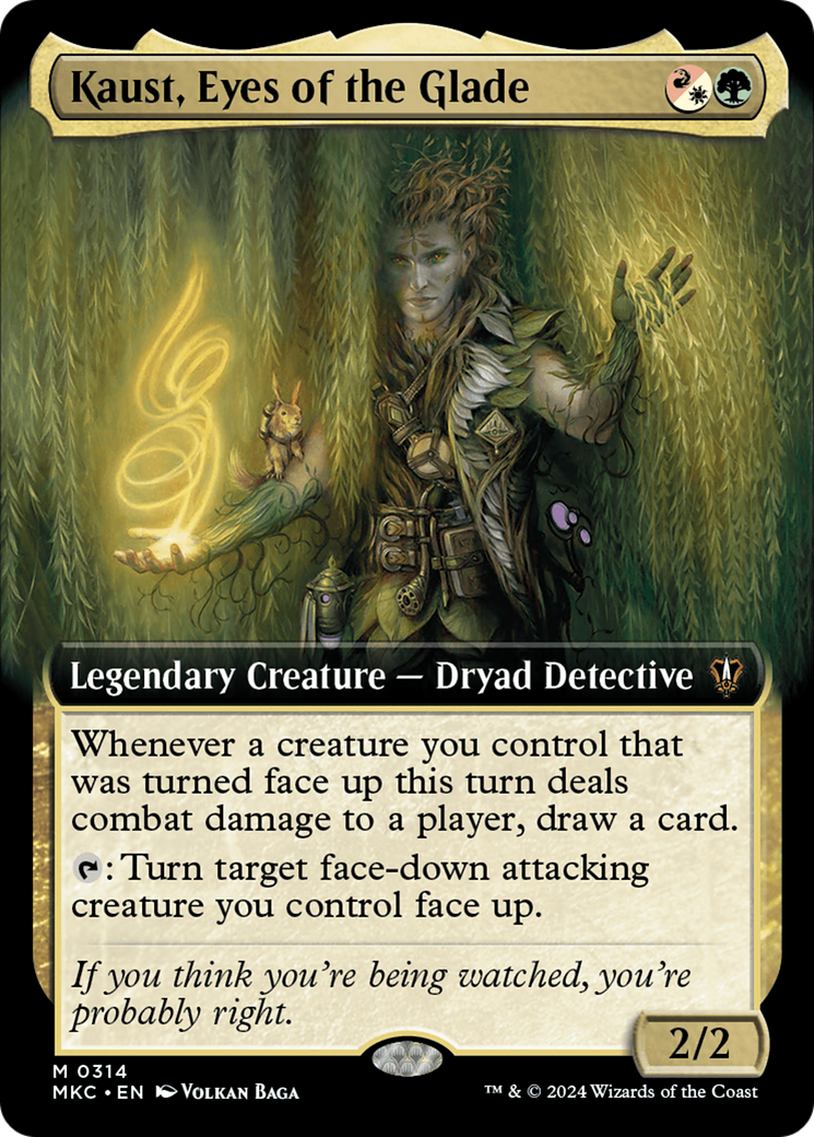 Kaust, Eyes of the Glade (Extended Art) [Murders at Karlov Manor Commander] | Magic Magpie