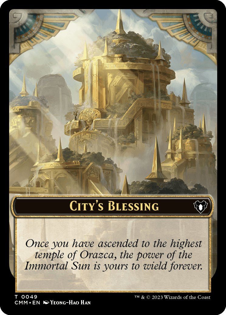 City's Blessing // Dragon Egg Double-Sided Token [Commander Masters Tokens] | Magic Magpie