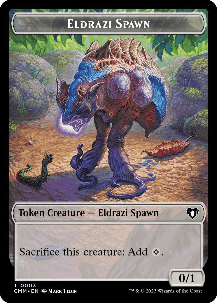 Eldrazi Spawn // Phyrexian Germ Double-Sided Token [Commander Masters Tokens] | Magic Magpie