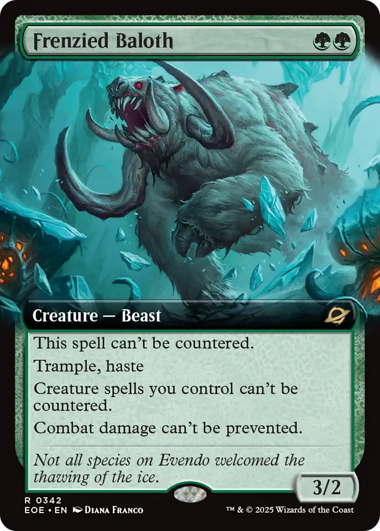 Frenzied Baloth (Extended Art) [Edge of Eternities] | Magic Magpie