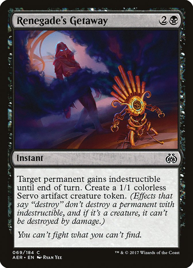 Renegade's Getaway [Aether Revolt] | Magic Magpie