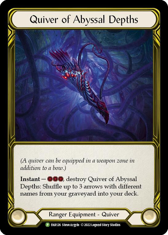 Quiver of Abyssal Depths (Golden) [FAB126] (Promo)  Cold Foil | Magic Magpie