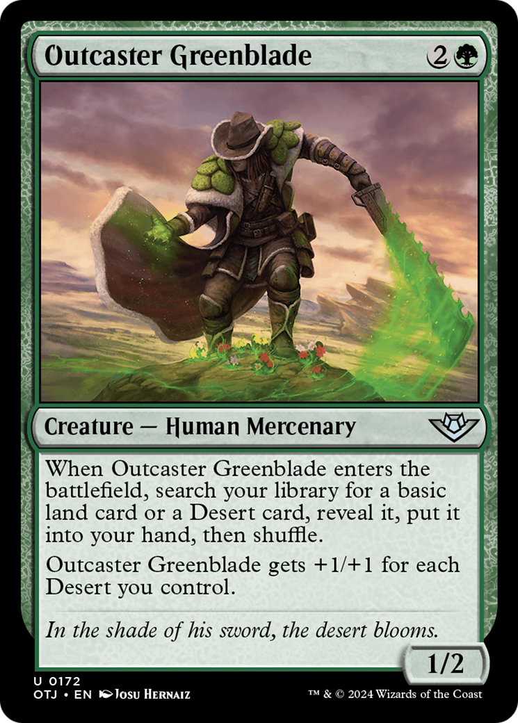 Outcaster Greenblade [Outlaws of Thunder Junction] | Magic Magpie