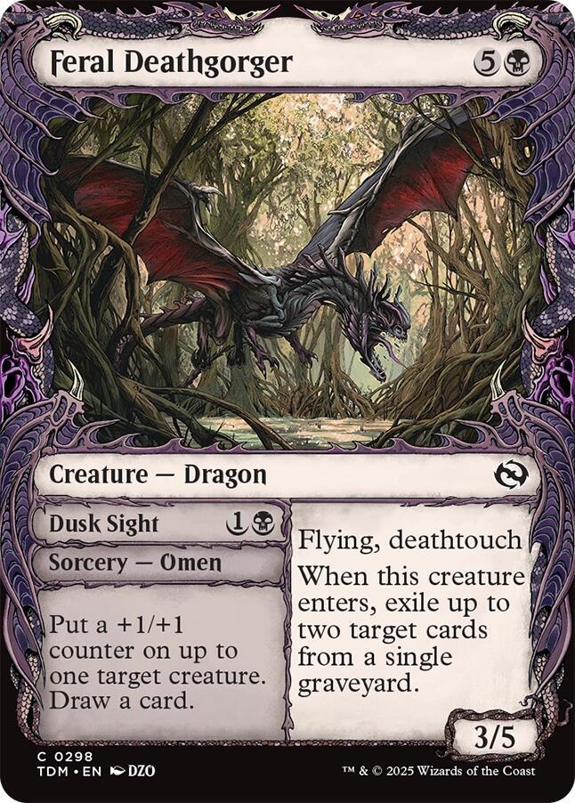 Feral Deathgorger (Showcase) [Tarkir: Dragonstorm] | Magic Magpie