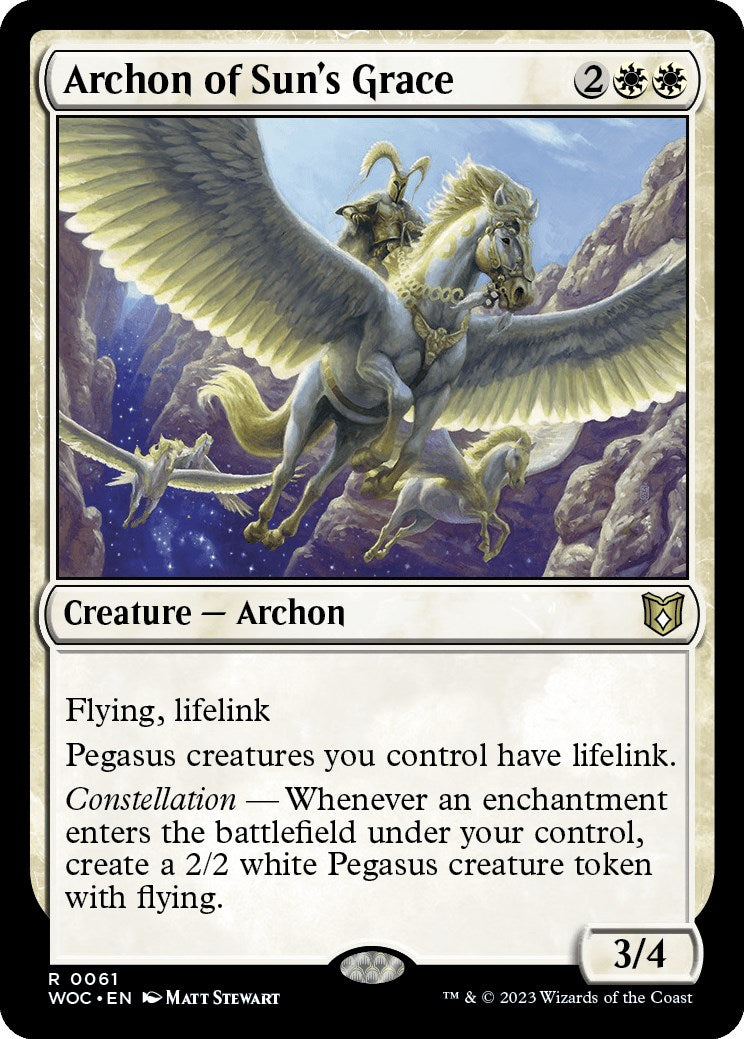 Archon of Sun's Grace [Wilds of Eldraine Commander] | Magic Magpie