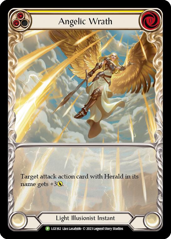 Angelic Wrath (Yellow) [LGS162] (Promo)  Rainbow Foil | Magic Magpie