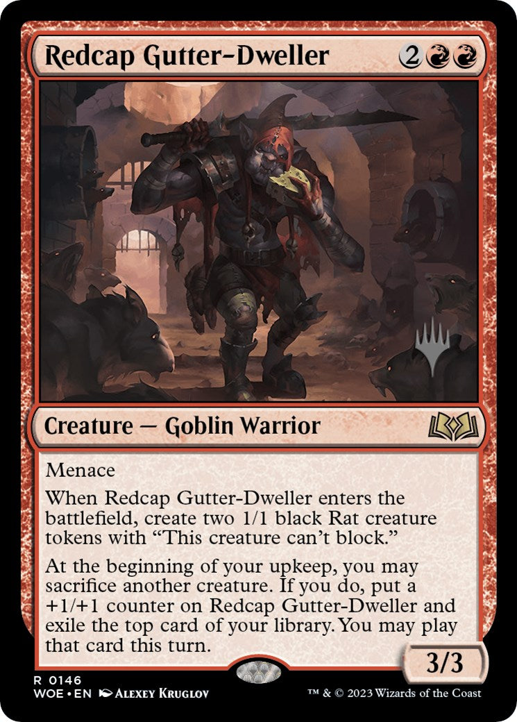 Redcap Gutter-Dweller (Promo Pack) [Wilds of Eldraine Promos] | Magic Magpie