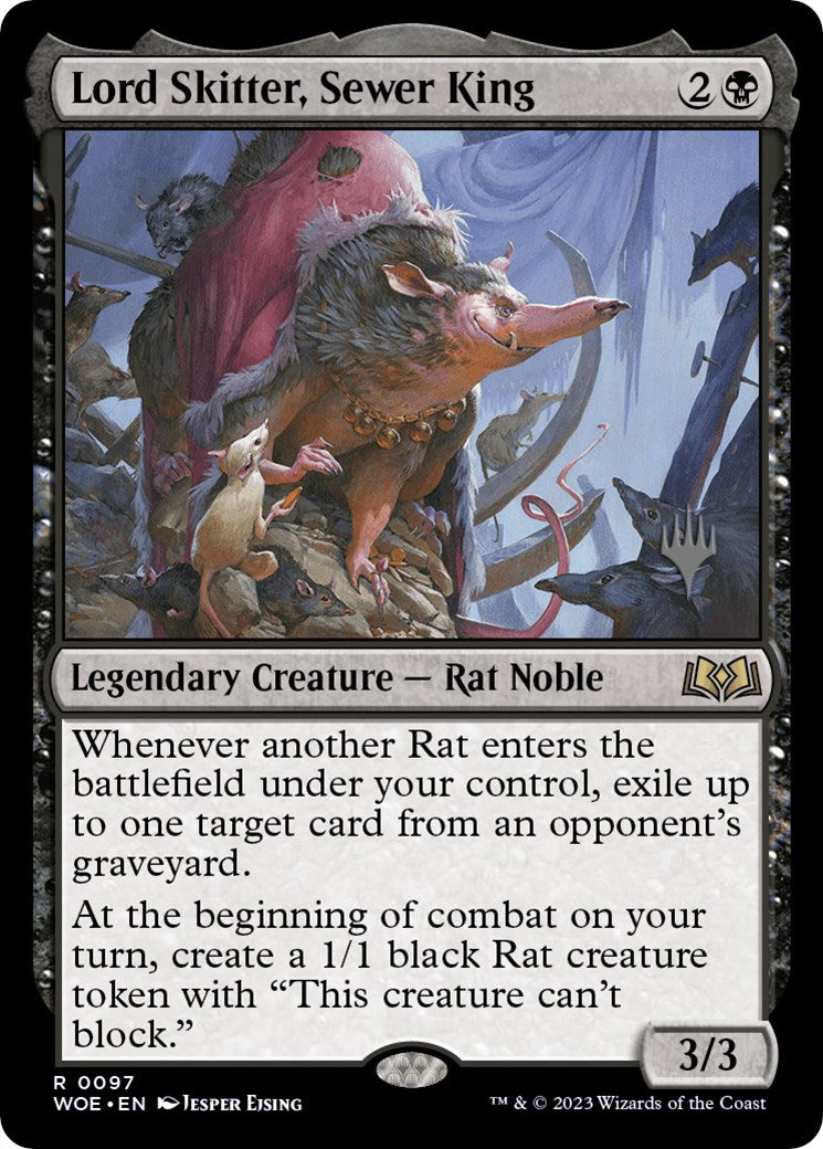 Lord Skitter, Sewer King (Promo Pack) [Wilds of Eldraine Promos] | Magic Magpie