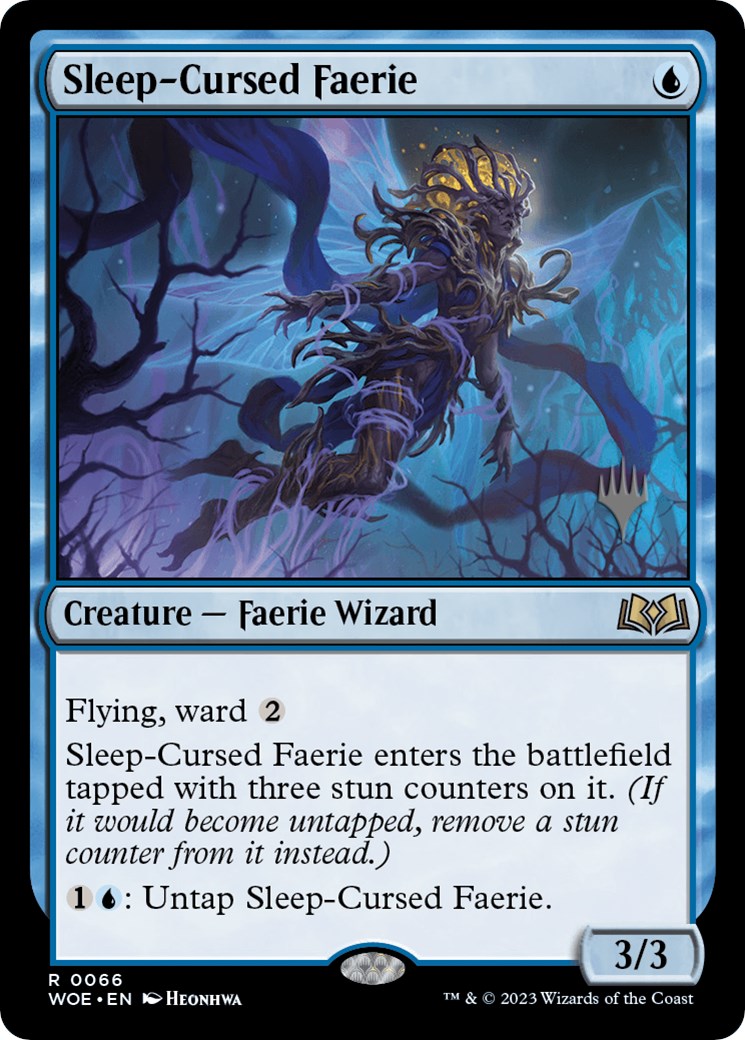 Sleep-Cursed Faerie (Promo Pack) [Wilds of Eldraine Promos] | Magic Magpie