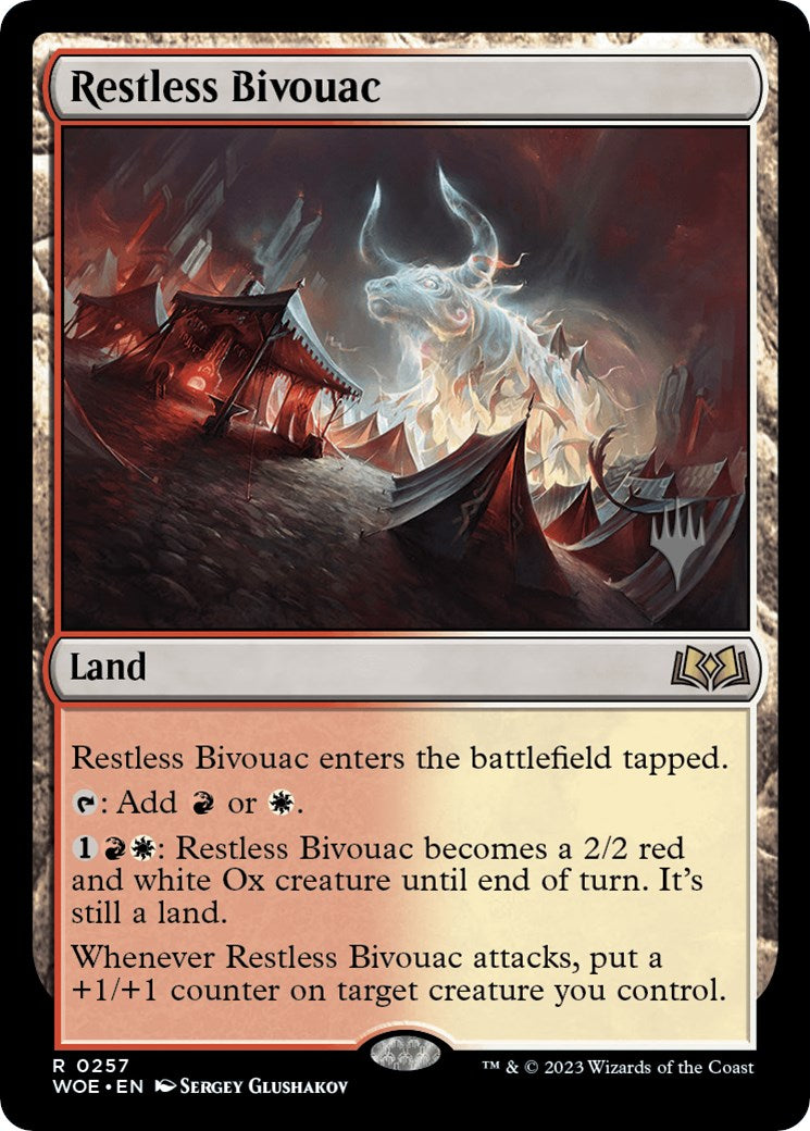 Restless Bivouac (Promo Pack) [Wilds of Eldraine Promos] | Magic Magpie