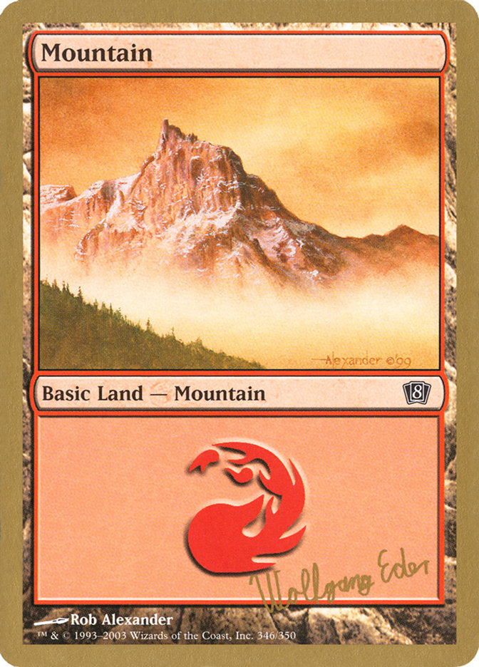 Mountain (we346) (Wolfgang Eder) [World Championship Decks 2003] | Magic Magpie