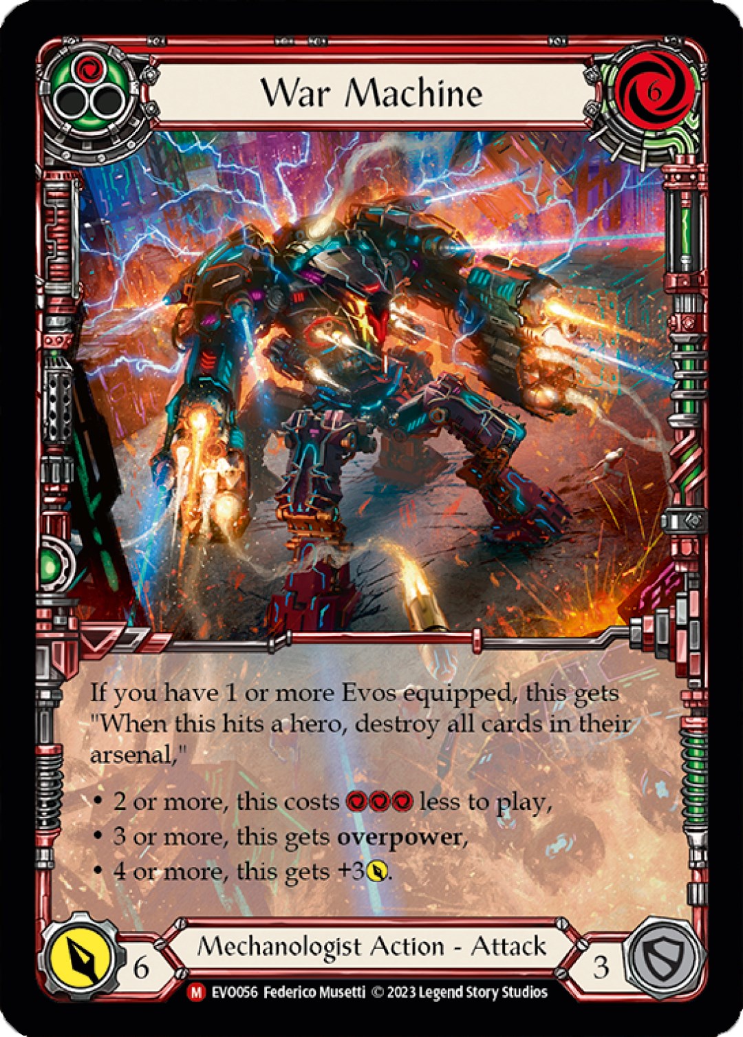 War Machine (Extended Art) [EVO056] (Bright Lights)  Rainbow Foil | Magic Magpie