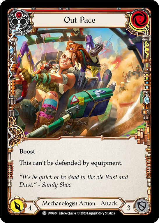 Out Pace (Red) [EVO204] (Bright Lights)  Rainbow Foil | Magic Magpie