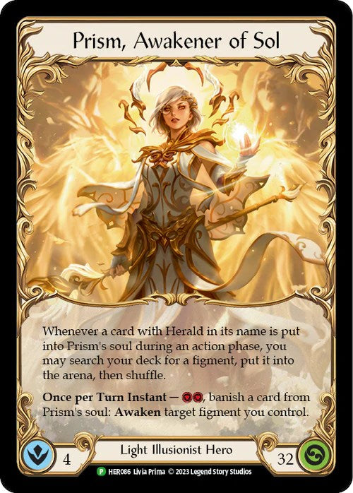 Prism, Awakener of Sol [HER086] (Promo)  Cold Foil | Magic Magpie