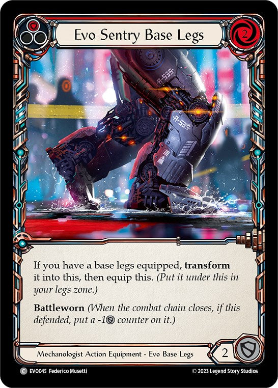 Evo Sentry Base Legs [EVO045] (Bright Lights)  Cold Foil | Magic Magpie