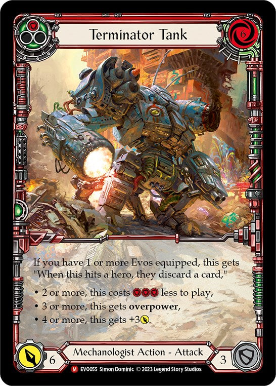 Terminator Tank (Extended Art) [EVO055] (Bright Lights)  Rainbow Foil | Magic Magpie