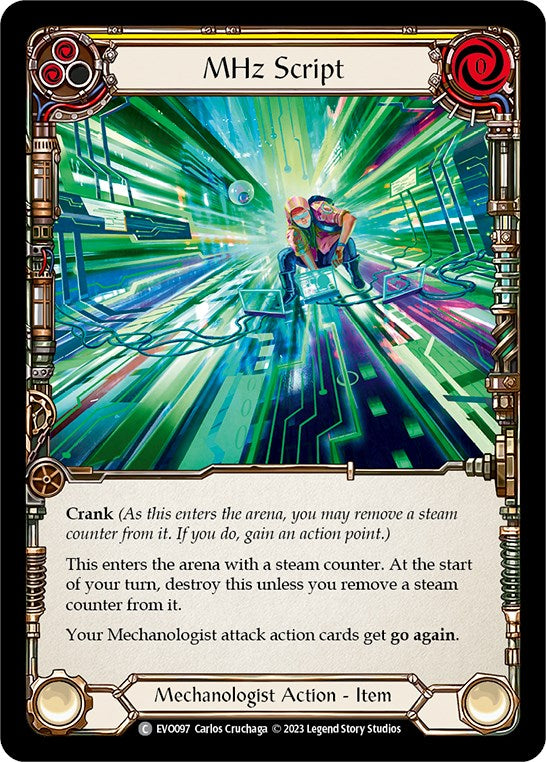 MHz Script [EVO097] (Bright Lights)  Rainbow Foil | Magic Magpie