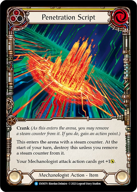 Penetration Script [EVO079] (Bright Lights)  Rainbow Foil | Magic Magpie