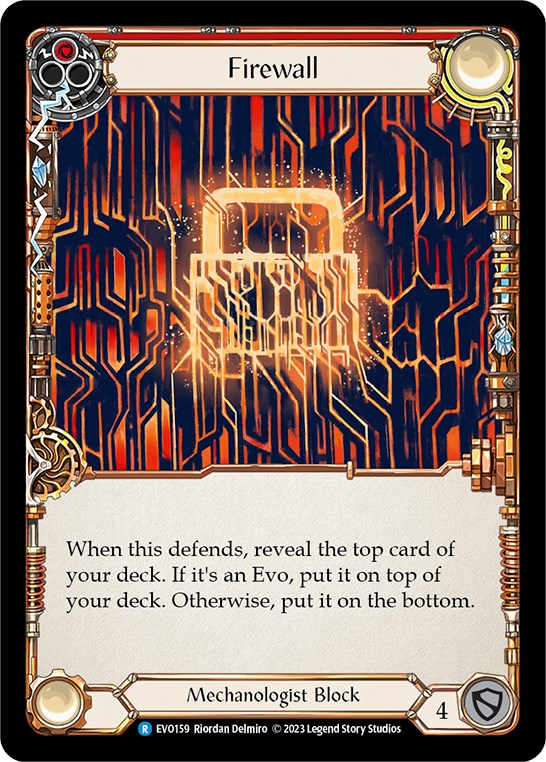 Firewall (Red) [EVO159] (Bright Lights)  Rainbow Foil | Magic Magpie