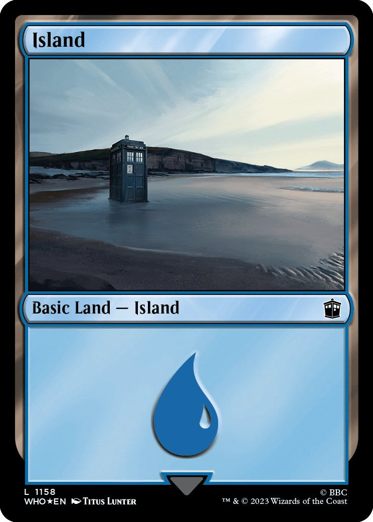 Island (1158) (Surge Foil) [Doctor Who] | Magic Magpie