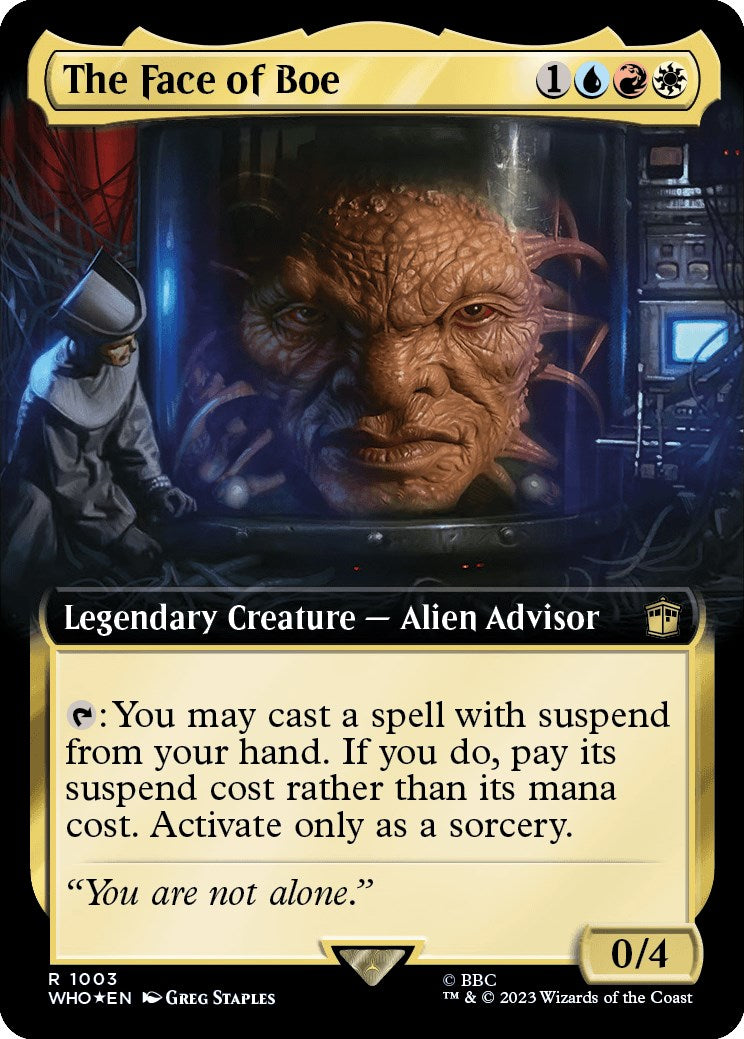 The Face of Boe (Extended Art) (Surge Foil) [Doctor Who] | Magic Magpie