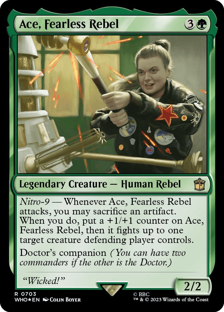 Ace, Fearless Rebel (Surge Foil) [Doctor Who] | Magic Magpie