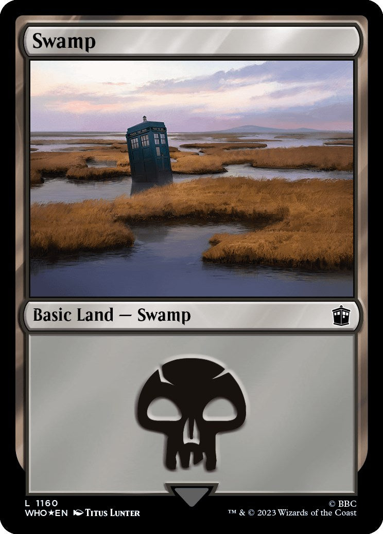 Swamp (1160) (Surge Foil) [Doctor Who] | Magic Magpie